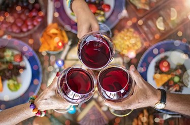 Vinhos para festas felizes