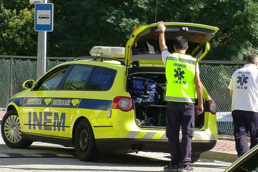 Equipa da VMER socorreu a vítima