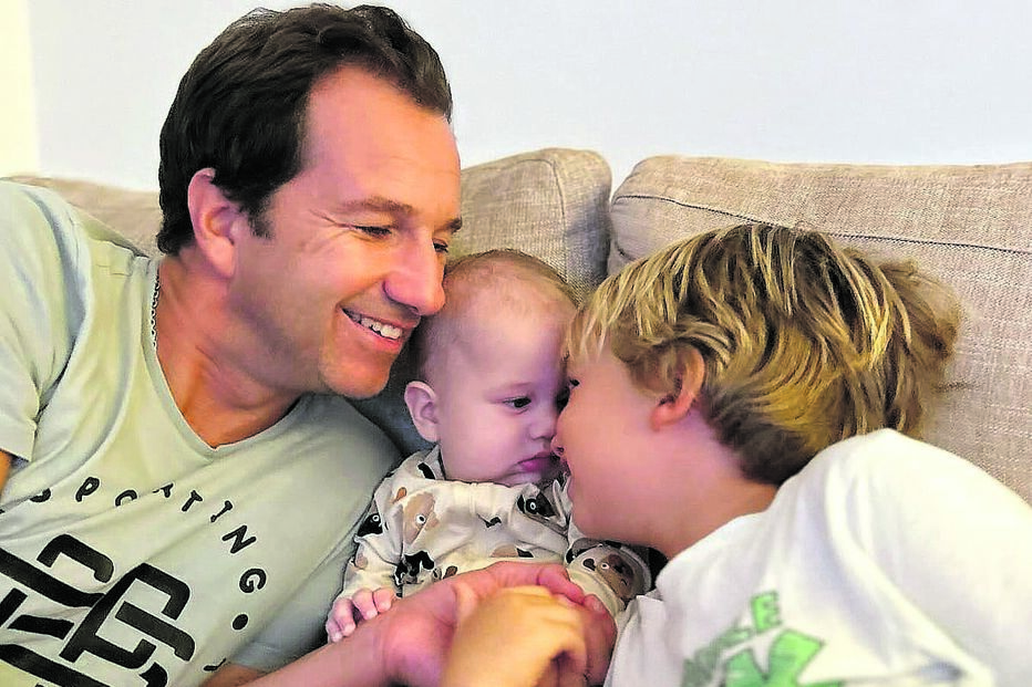 Fredericos Varandas com os filhos Santiago e Petra