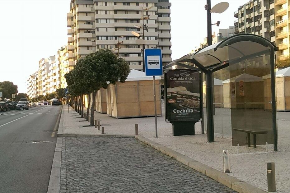 Paragem de autocarro na Póvoa de Varzim