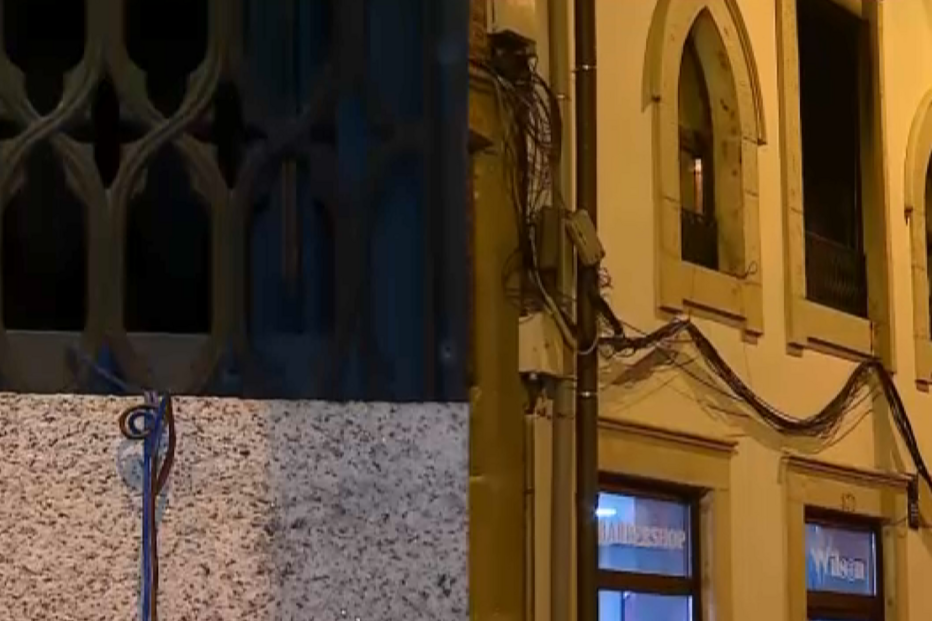 Incêndio em prédio em Matosinhos