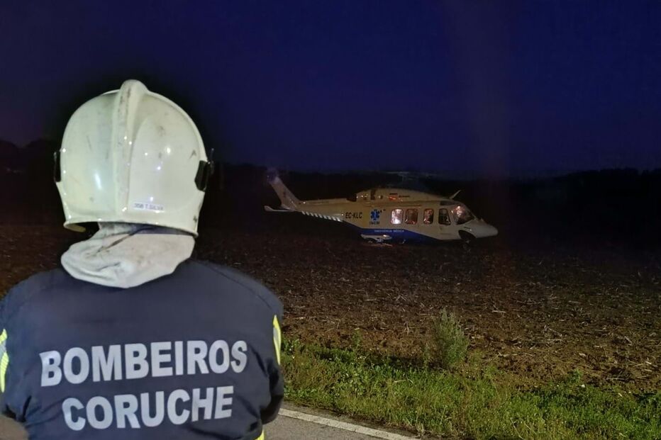 Colisão entre dois carros na EN 251 em Coruche