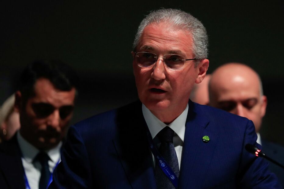 Mukhtar Babayev, ministro do Ambiente do Azerbeijão na COP28