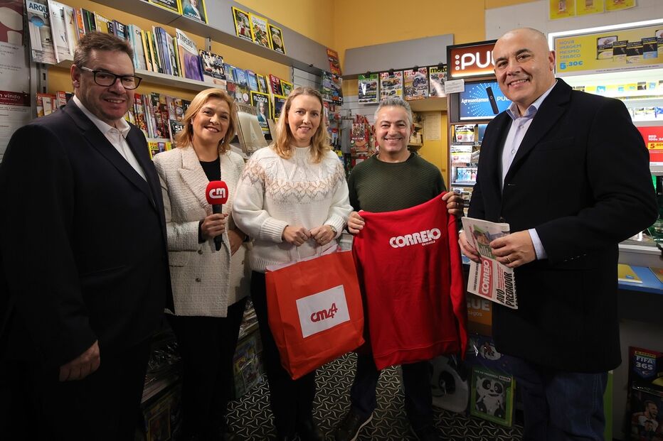A equipa CM no quiosque O Mateca