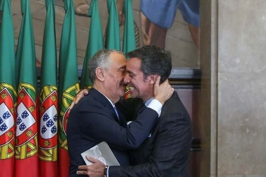 Marcelo Rebelo Sousa e o filho Nuno Rebelo de Sousa