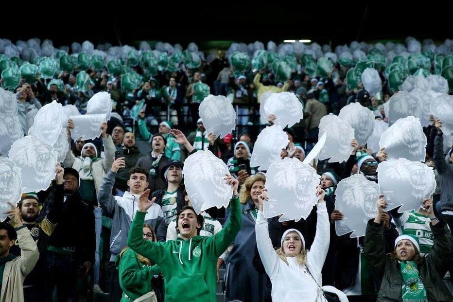 Adeptos do Sporting antes do clássico com o FC Porto