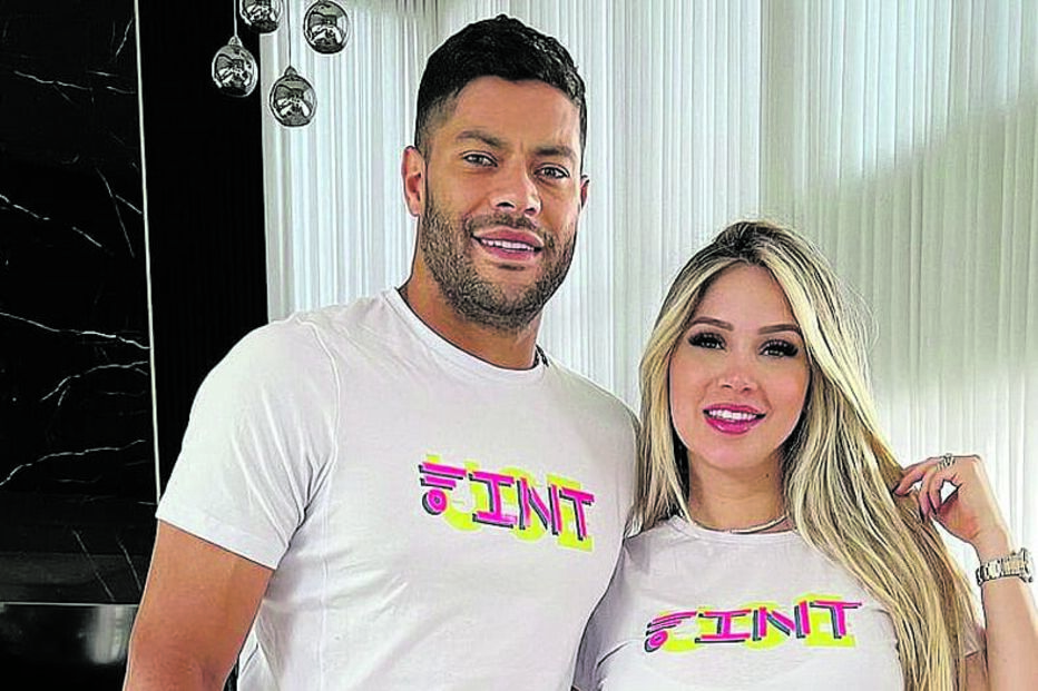 Hulk e a companheira, Camila Ângelo