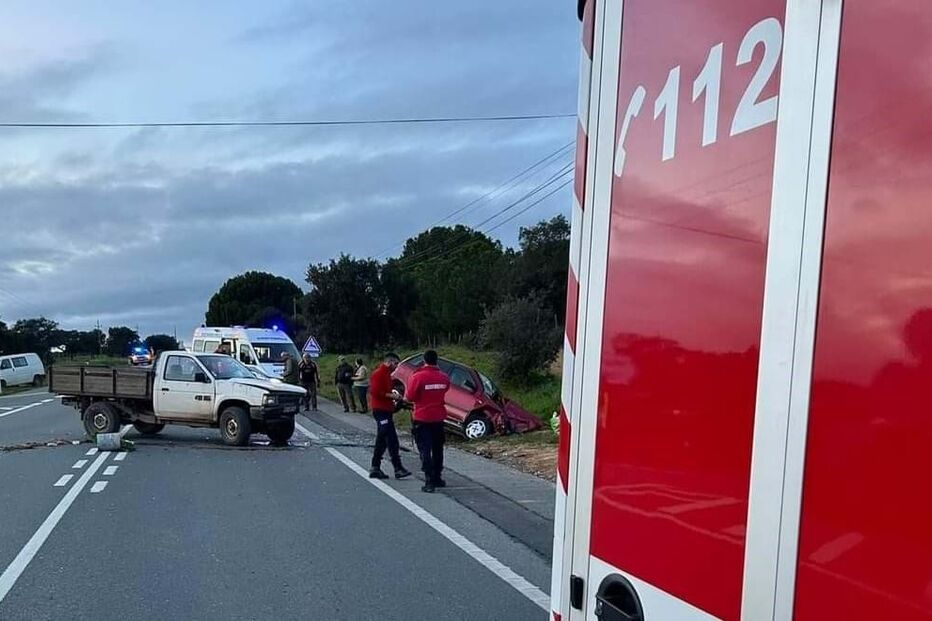 Colisão provoca um ferido grave em Grândola