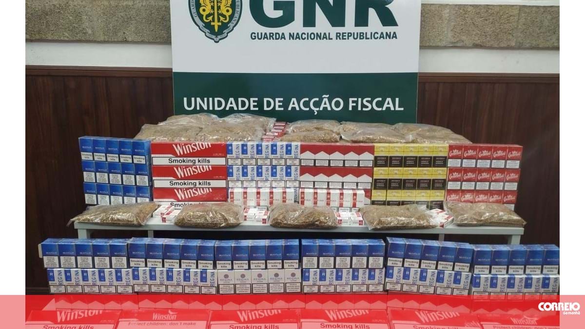 GNR apreende 108 080 cigarros de contrabando no Porto e em Vila Nova de Gaia