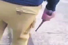 Vídeo da ameaça de agressão