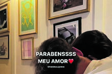 História do Instagram do piloto de Fórmula 1 a desejar os parabéns à namorada