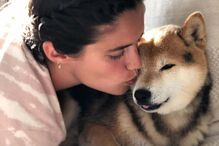 Sara Sampaio e o seu cão South