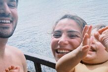 David Carreira, Carolina Carvalho e o filho Lucas