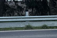 Radar de velocidade em Baleizão cortado com rebarbadora