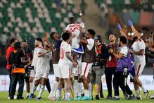 Jogadores de Cabo-Verde festejam vitória na CAN