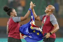 Equipa técnica de Cabo-Verde celebra vitória na CAN