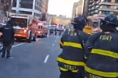 Bombeiros em Manhattan