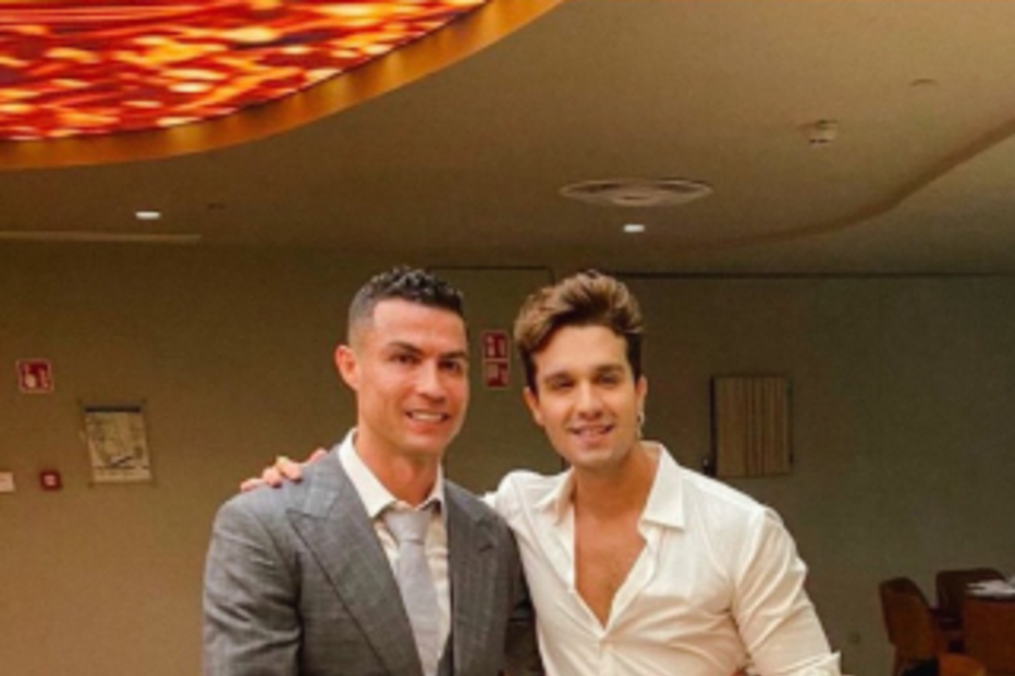 Cristiano Ronaldo e Luan Santana