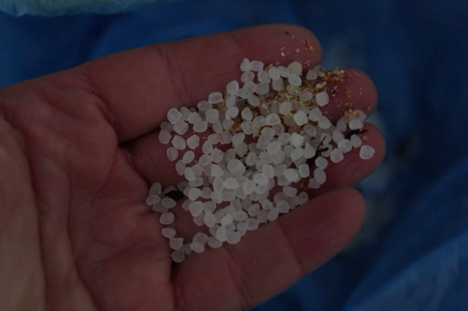 Minúsculas bolas de plástico 