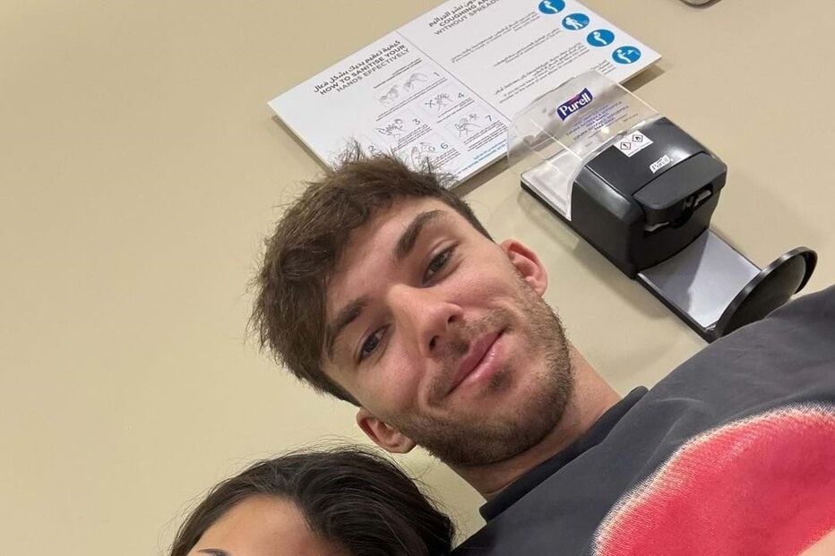 Francisca Cerqueira Gomes e Pierre Gasly