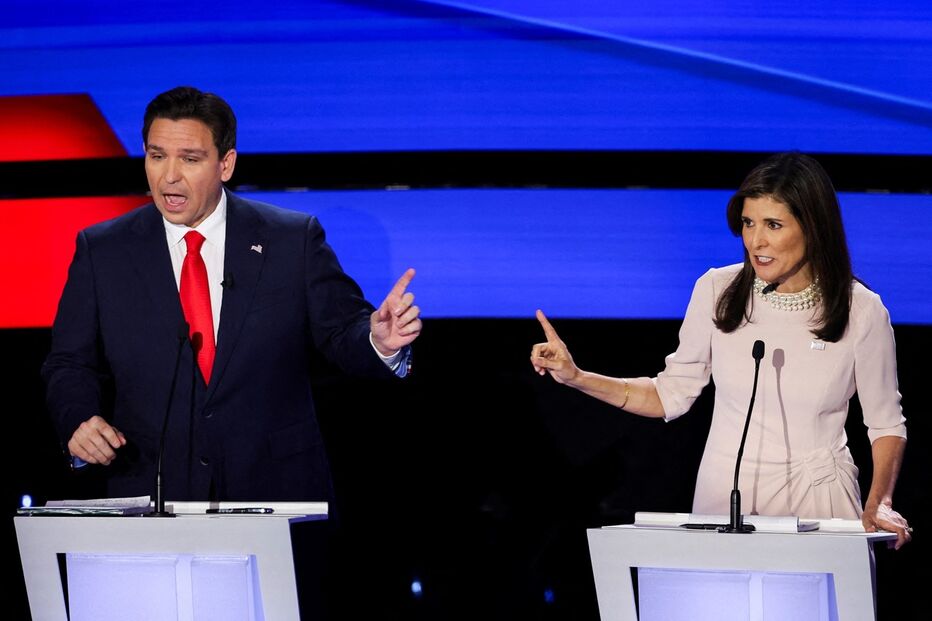 Candidatos Ron DeSantis e Nikki Haley trocaram acusações