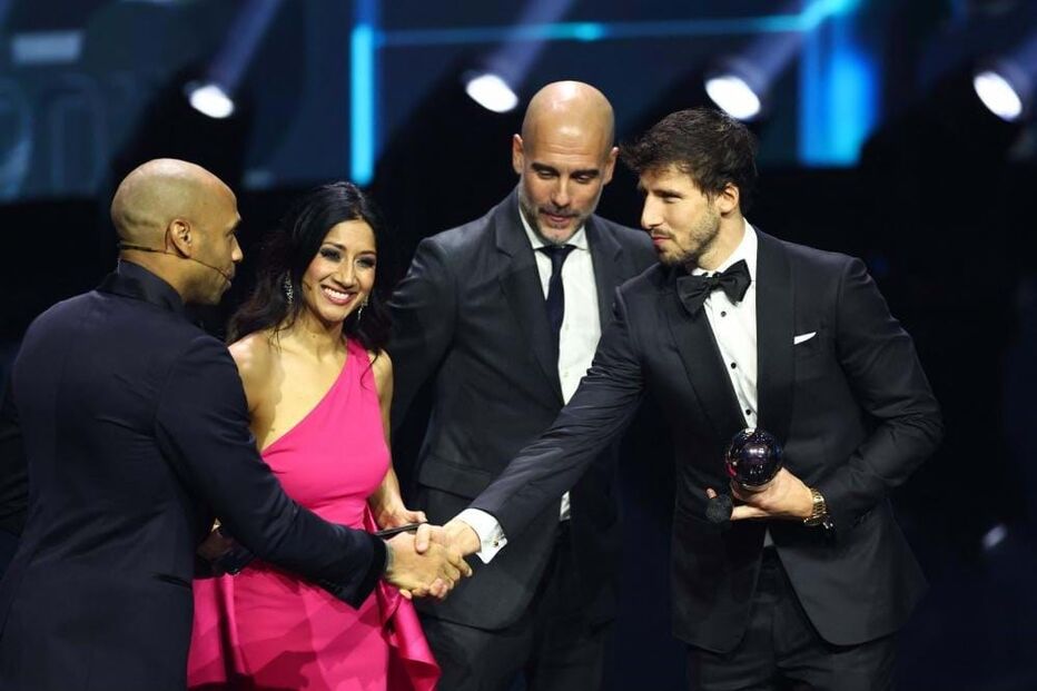 Rúben Dias na gala The Best