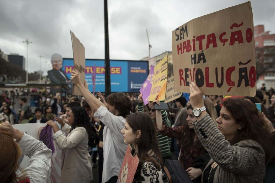 Manifestação pelo direito à habitação (Foto de arquivo)