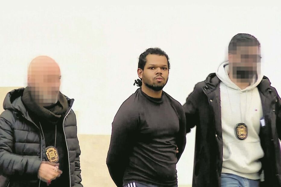 Rui Afonso à saída do Tribunal do Seixal, em preventiva