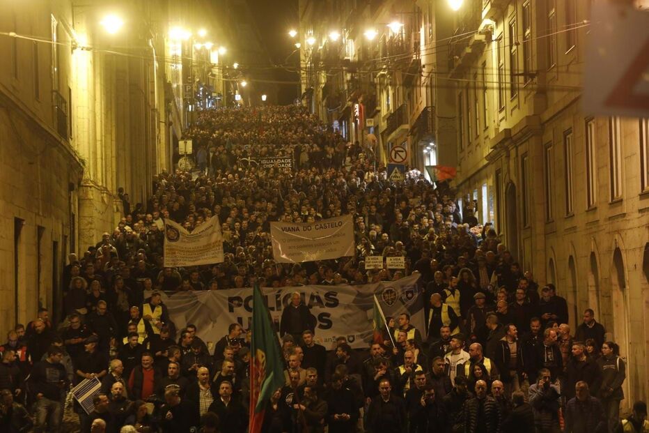 Protestos dos agentes