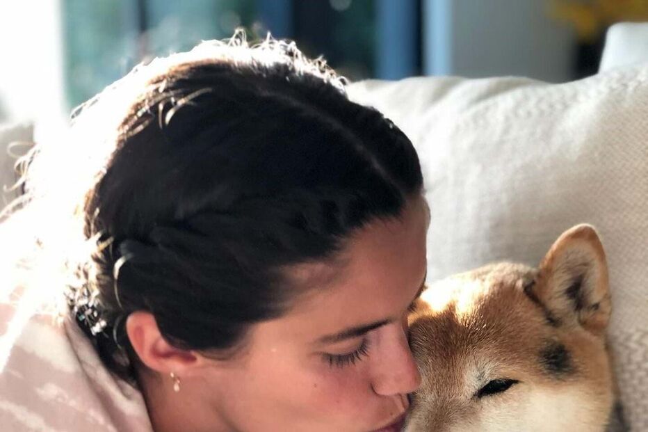 Sara Sampaio e o seu cão South