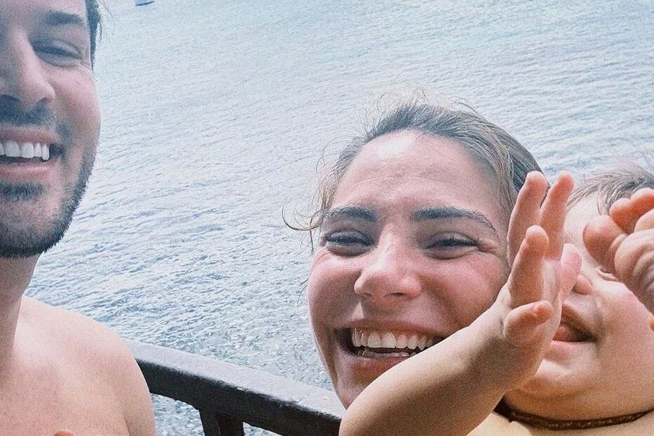 David Carreira, Carolina Carvalho e o filho Lucas