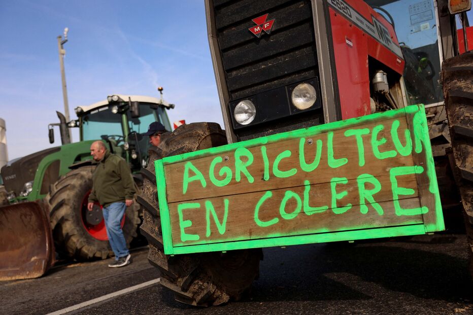 Protesto dos agricultores em França