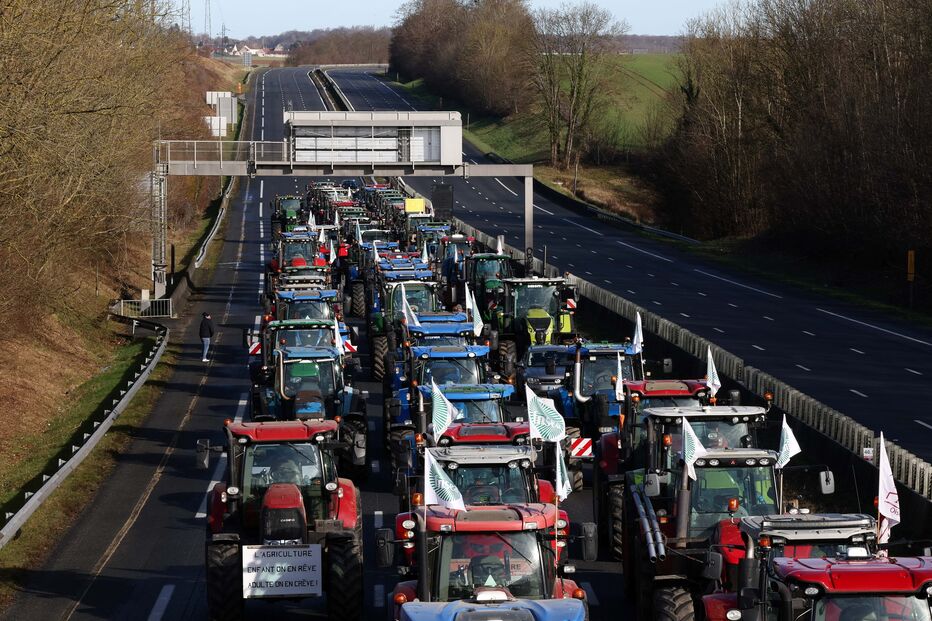 Protesto dos agricultores em França