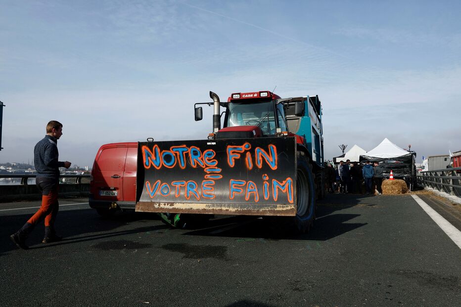 Protesto dos agricultores em França