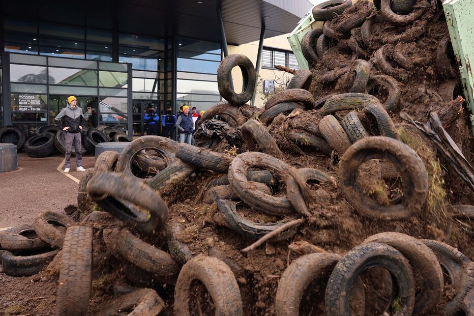 Protesto dos agricultores em França