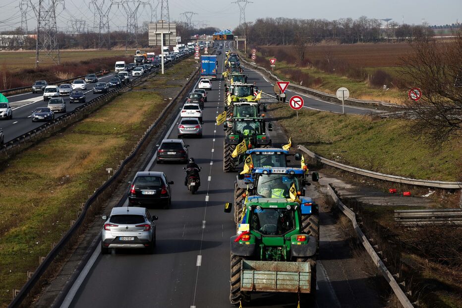 Protesto dos agricultores em França 