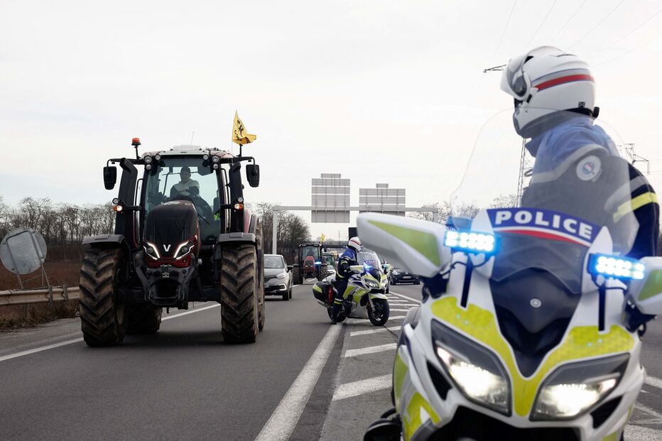 Protesto dos agricultores em França 