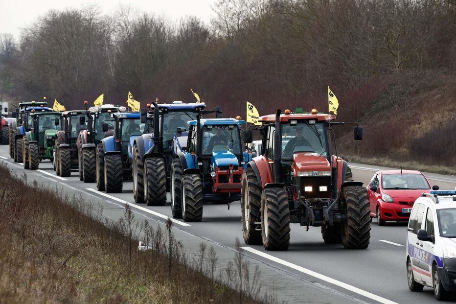 Protesto de agricultores em França