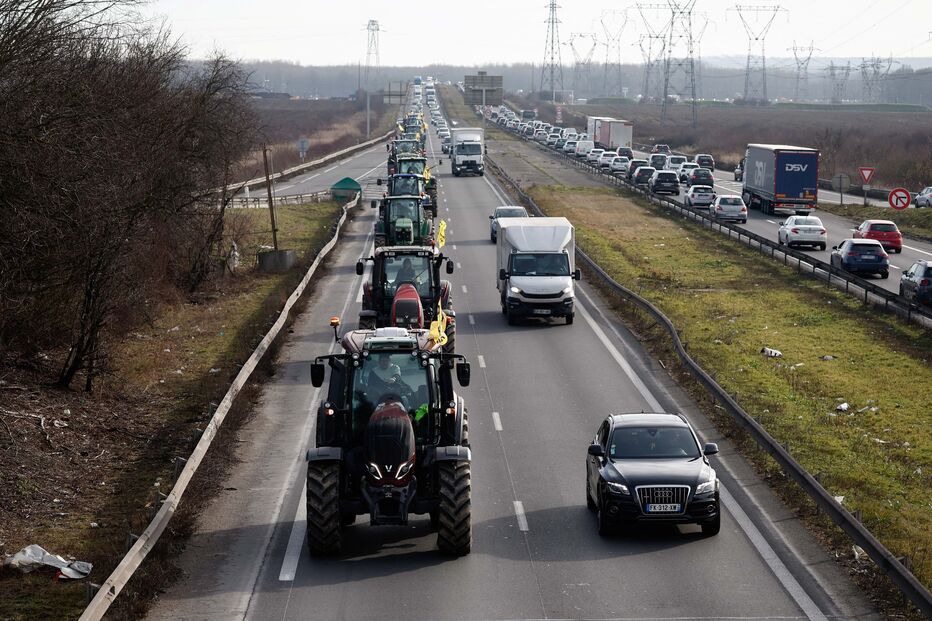 Protesto de agricultores em França
