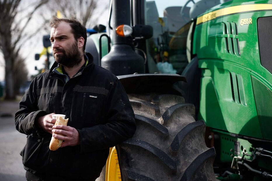 Protesto de agricultores em França