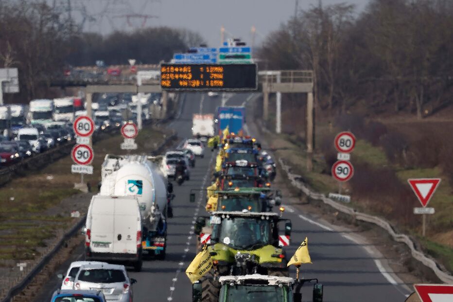 Protesto de agricultores em França