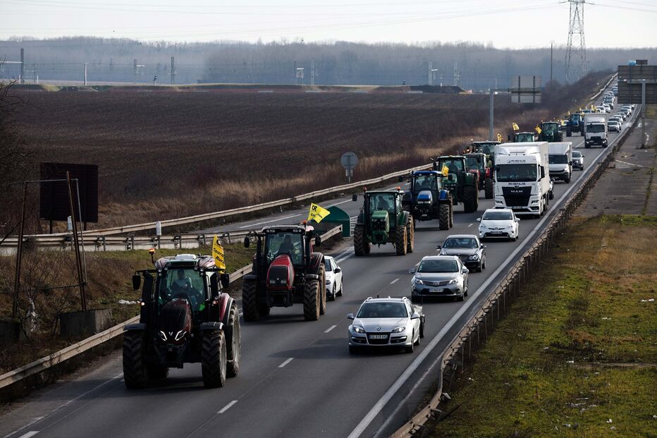 Protesto de agricultores em França