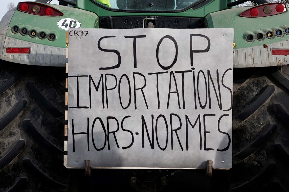 Protesto de agricultores em França