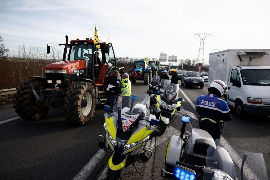 Protesto de agricultores em França