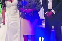 Casal contou com a presença da família