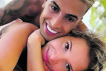 João Cancelo e Daniela Machado 