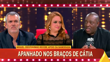 Apresentadores e Comentadores do 'Noite das Estrelas’ comentam clima de romance entre Cristovinho e namorada