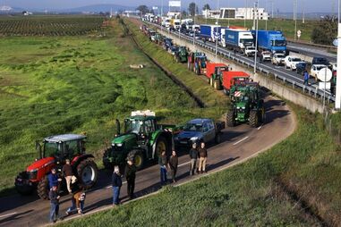 Agricultores em protesto