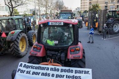 Protestos dos agricultores em Portugal