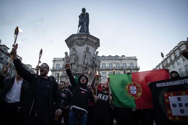 Protesto extrema-direita em Lisboa